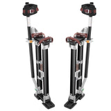Drywall Stilts, 61-101.6 cm Adjustable Aluminum Tool Stilts with Protective Knee Pads, Durable and Non-slip Work Stilts for Sheetrock Painting, Walking, Taping, Black