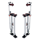 VEVOR Drywall Stilts, 24''-40'' Adjustable Aluminum Tool Stilts with Protective Knee Pads, Durable and Non-Slip Work Stilts for Sheetrock Painting, Walking, Taping, Silver