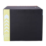 VEVOR 3 in 1 Plyometric Jump Box, 30/24/20 Inch Foam Plyo Box, Platform & Jumping Agility Box, Anti-Slip Fitness Exercise Step Up Box for Home Gym Training, Conditioning Strength Training, Black