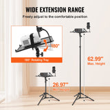 VEVOR Projector Stand Laptop Stand Tripod Adjustable Height from 26.97 to 63 in