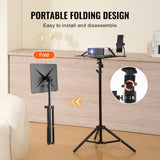 VEVOR Projector Stand Laptop Stand Tripod Adjustable Height from 26.97 to 63 in
