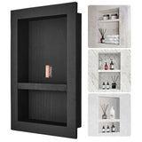 VEVOR Shower Niche Ready for Tile 40.64 x 60.96 cm, 16 x 24 inch Double Shelf Or