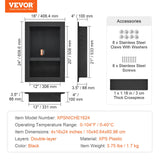 VEVOR Shower Niche Ready for Tile 40.64 x 60.96 cm, 16 x 24 inch Double Shelf Or