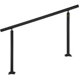 VEVOR Handrail for Outdoor Steps Aluminum Stair
Handrail Fit 0-5 Steps w/ Installation Kit
