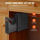 VEVOR Mounted Gun Safe for Pistols Biometric Gun Safe 3 Access Ways 1 Pistol