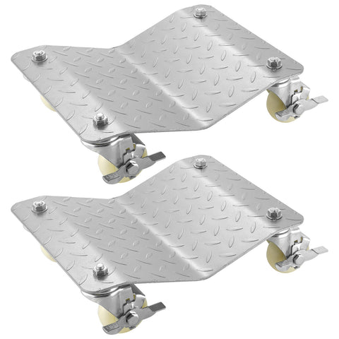 VEVOR 2 Pcs Tire Wheel Dollies 12"X16" Platform Size Wheel Car Dolly 3" Caster Wheel Dolly for Vehicle Car Auto Repair (2 Pcs)