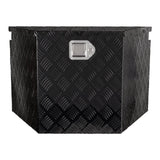 VEVOR Trailer Tongue Box, Aluminum Alloy Diamond Plate Tongue Box Tool Chest, Heavy Duty Trailer Box Storage with Lock and Keys, for Pickup Truck, RV, Trailer, 737 x 410 x 460 mm/29x16.5x18inch