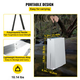 VEVOR Folding Aluminum Alloy Sluice Box, Compact 50" Sluice Boxes for Gold, Lightweight Gold Sluice Equipment, Portable Sluice Boxes with Miner's Moss, River, Creek, Gold Panning, Prospecting, Dredg