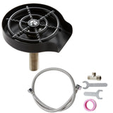 VEVOR Glass Rinser 10-Hole 360 Rotating Stainless Steel Washer ABS Cup Holder