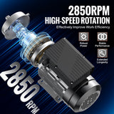 VEVOR 2.2KW Electric Motor 2800 rpm, AC 220~240V 13.8A, 90L, B3 Frame, Air Compressor Motor Single Phase, 24mm Keyed Shaft, CW/CCW Rotation for Agricultural Machinery and General Equipment