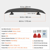 VEVOR Universal Rear Spoiler 46.3'' GT Style Trunk Wing for Sedans and Coupes