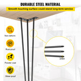 VEVOR Hairpin Table Legs 16 inch, Set of 4 DIY Desk Table Legs 3 Rods Heavy Duty