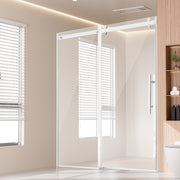 VEVOR Frameless Shower Door 58-59" x 75" SGCC Tempered Glass 5/16" Chrome - Prem