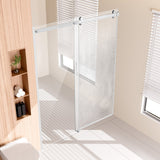 VEVOR Frameless Shower Door 58-59" x 75" SGCC Tempered Glass 5/16" Chrome - Prem