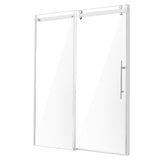 VEVOR Frameless Shower Door 58-59" x 75" SGCC Tempered Glass 5/16" Chrome - Prem