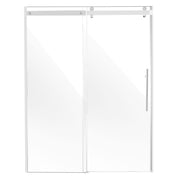 VEVOR Frameless Shower Door 58-59" x 75" SGCC Tempered Glass 5/16" Chrome - Prem