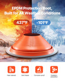 VEVOR Metal Roof Pipe Flashing Boot Fits 254-483 mm Pipe High Temp Red Silicone