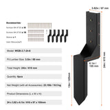 VEVOR Fence Post Anchor Repair Kit 6 Pack Inner Support Stakes Repair