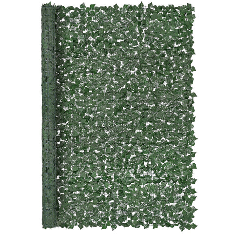 VEVOR Ivy Privacy Fence, 2440 x 1830 mm Artificial Green Wall Screen, Greenery Ivy Fence with Strengthened Joint, Faux Hedges Vine Leaf Decoration for Outdoor Garden, Yard, Balcony, Patio Decor