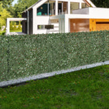 VEVOR Ivy Privacy Fence, 2440 x 1830 mm Artificial Green Wall Screen, Greenery Ivy Fence with Strengthened Joint, Faux Hedges Vine Leaf Decoration for Outdoor Garden, Yard, Balcony, Patio Decor