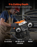 VEVOR Portable Cordless Band Saw 5-Inch Deep Cut Variable Speed (Bare Tool)