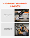 VEVOR Portable Cordless Band Saw 5-Inch Deep Cut Variable Speed (Bare Tool)