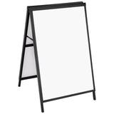 VEVOR A Frame Sidewalk Sign, 61x91cm Heavy Duty Slide-in Signboard Holder, Double-Sided Folding Sandwich Board Signs, Steel Pavement Sign Poster for Outdoor Business Street Advertising (Frame only)