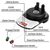 VEVOR Garage Roller Door Opener, 800 N Lift Force 164 ft Remote Control, 220V Electric Roller Gate Opener, Auto Garage Roller Gate Opener Kit with 2 Remote, Apply for Garage Store