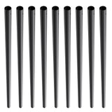 VEVOR Staircase Metal Balusters, 3/4'' Round x 32'' Long Aluminum Decorative Banister Spindles, 101 Pack Deck Baluster with Screws, Classic Hollow Deck Railing Satin Black Powder Coated for Porch