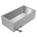 VEVOR Maple Syrup Evaporator Pan 76x41x24 cm Stainless Steel Maple Syrup Boiling Pan with Valve for Boiling Maple Syrup
