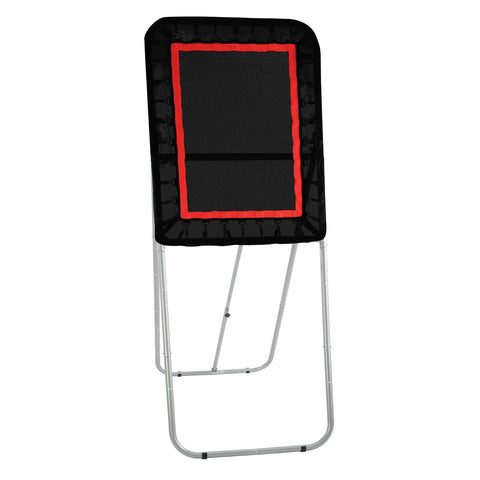 VEVOR Folding Lacrosse Rebounder for Backyard, 3x4 Ft Volleyball Bounce Back Net, Pitchback Throwback Baseball Softball Return Training Screen, Adjustable Angle Shooting Practice Training Wall, Black