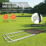 VEVOR Folding Lacrosse Rebounder for Backyard, 3x4 Ft Volleyball Bounce Back Net, Pitchback Throwback Baseball Softball Return Training Screen, Adjustable Angle Shooting Practice Training Wall, Black