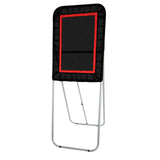 VEVOR Folding Lacrosse Rebounder for Backyard, 3x4 Ft Volleyball Bounce Back Net, Pitchback Throwback Baseball Softball Return Training Screen, Adjustable Angle Shooting Practice Training Wall, Black