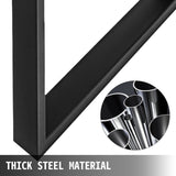 VEVOR Black Metal Table Legs Set of 2 Steel Table Legs 35x28 Inch Dining Table Legs Office Table Legs Computer Desk Legs Steel Bench Legs Country Style Table Legs DIY Furniture Legs