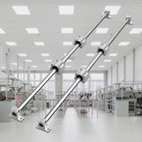 VEVOR Linear Guide Rail Set, SFC20 1200mm, 2 PCS 47.2 in/1200 mm SFC20 Guide Rails 4 PCS SC20 Slide Blocks 4 PCS Rail Supports, Linear Rails and Bearings Kit for Automated Machines CNC DIY Project