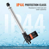 Linear Actuator 12V, 12 Inch Heavy Duty 1320lbs/6000N Linear Actuator, 0.19"/s Linear Motion Actuator with Mounting Bracket & IP44 Protection for Electric Door Industrial Machinery Vessels Cargo