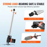 Linear Actuator 12V, 16 Inch Heavy Duty 1320lbs/6000N Linear Actuator, 0.19"/s Linear Motion Actuator with Mounting Bracket & IP44 Protection for Electric Door Industrial Machinery Vessels Cargo