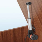 Linear Actuator 12V, 6 Inch Heavy Duty 1320lbs/6000N Linear Actuator, 0.19"/s Linear Motion Actuator with Mounting Bracket & IP44 Protection for Electric Door Industrial Machinery Vessels Cargo
