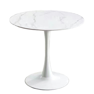 Celeste White Round Cafe Table