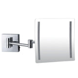 3X LED Magnifying Mirror Wall Mount - Silver - Premium AU Stock