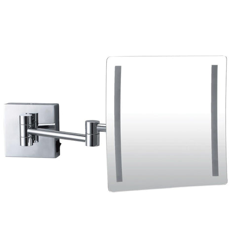 3X LED Magnifying Mirror Wall Mount - Silver - Premium AU Stock