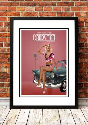 Christina Aguilera ‘Candyman’ In Store Promotional Poster 2006 - Framed A4