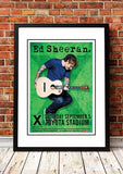 Ed Sheeran ‘Toyota Stadium’ Dallas, USA Concert Poster 2018 - Framed A4