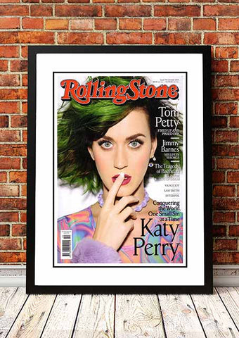 Katy Perry ‘Rolling Stone Magazine’ Cover Poster 2014 - Framed A2