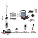 Devanti Cordless Wet Dry Vacuum Mop plus Sandwich Maker Panini Press In Australia - Darrahopens