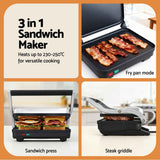 Devanti Cordless Wet Dry Vacuum Mop plus Sandwich Maker Panini Press In Australia - Darrahopens