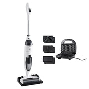 Devanti Cordless Wet Dry Vacuum Mop plus 3-in-1 Sandwich Waffle Maker
