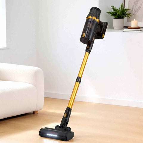 DEVANTI 30000Pa Cordless Stick Vacuum Cleaner 4-in-1 Handheld Vac, Gold In Australia - Darrahopens