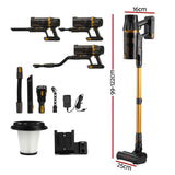 DEVANTI 30000Pa Cordless Stick Vacuum Cleaner 4-in-1 Handheld Vac, Gold In Australia - Darrahopens