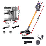 Devanti K7 Cordless Stick Vacuum Cleaner plus Coffee Maker Machine Espresso In Australia - Darrahopens